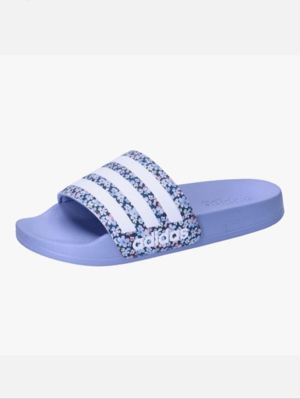 Adidas Floral Shower Shoes Slide Sandals Boys Girls Sz 6 (Women's 8) NWT